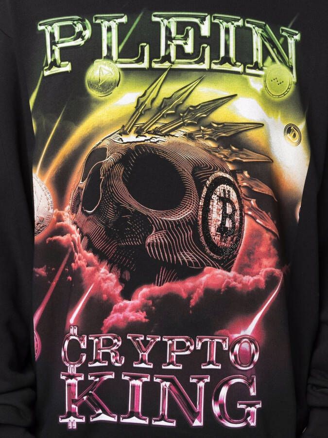 Philipp Plein Hoodie met print Zwart