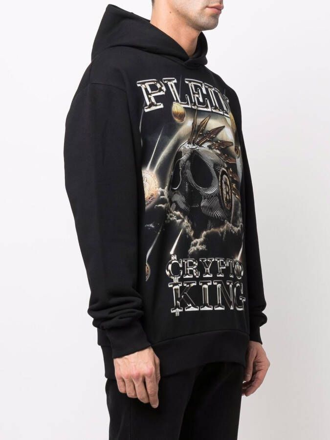 Philipp Plein Hoodie met print Zwart