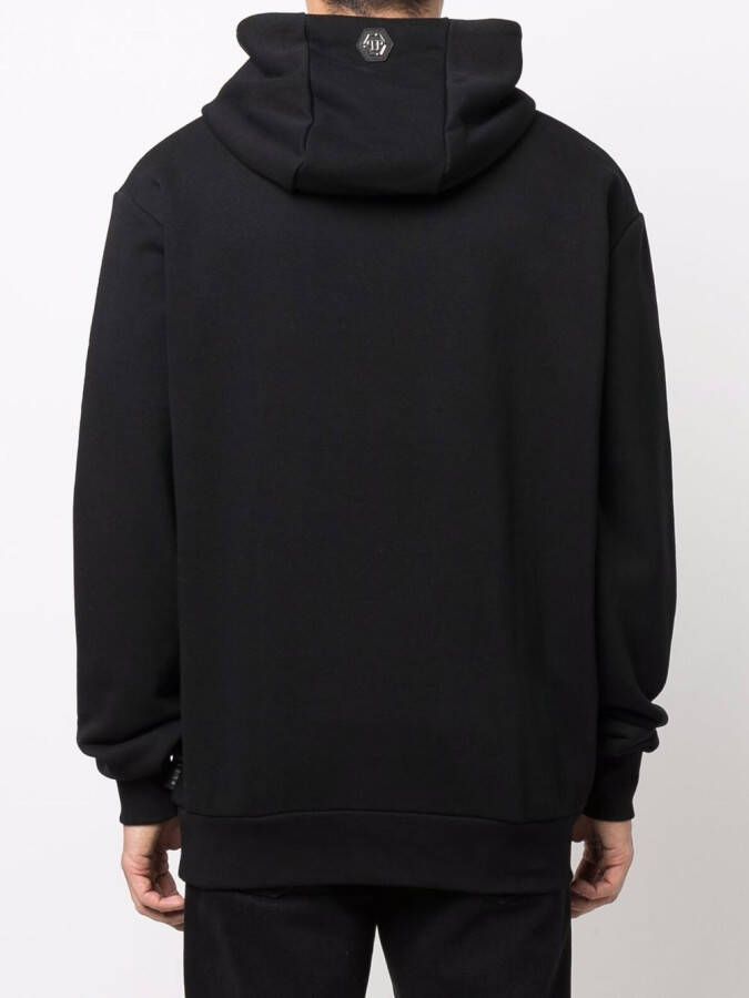 Philipp Plein Hoodie met print Zwart
