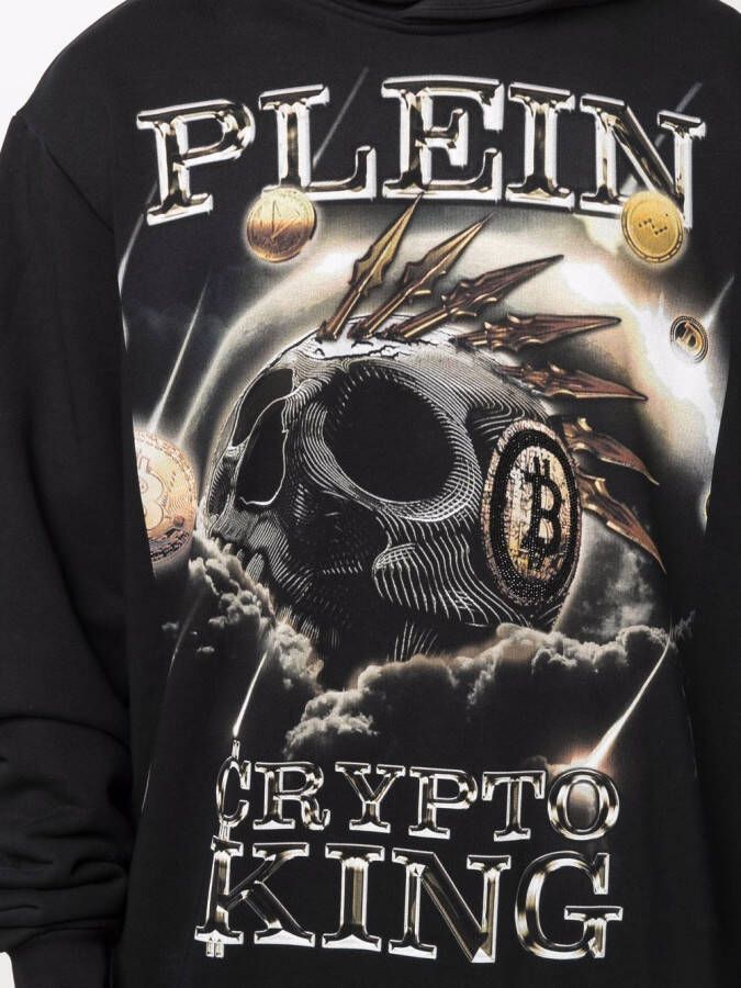 Philipp Plein Hoodie met print Zwart