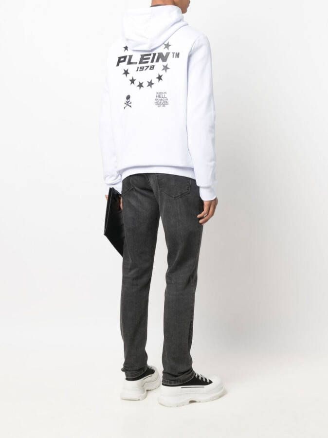 Philipp Plein Hoodie met rits Wit