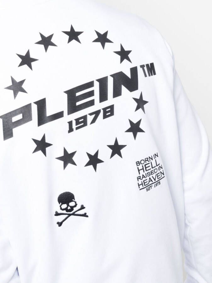 Philipp Plein Hoodie met rits Wit
