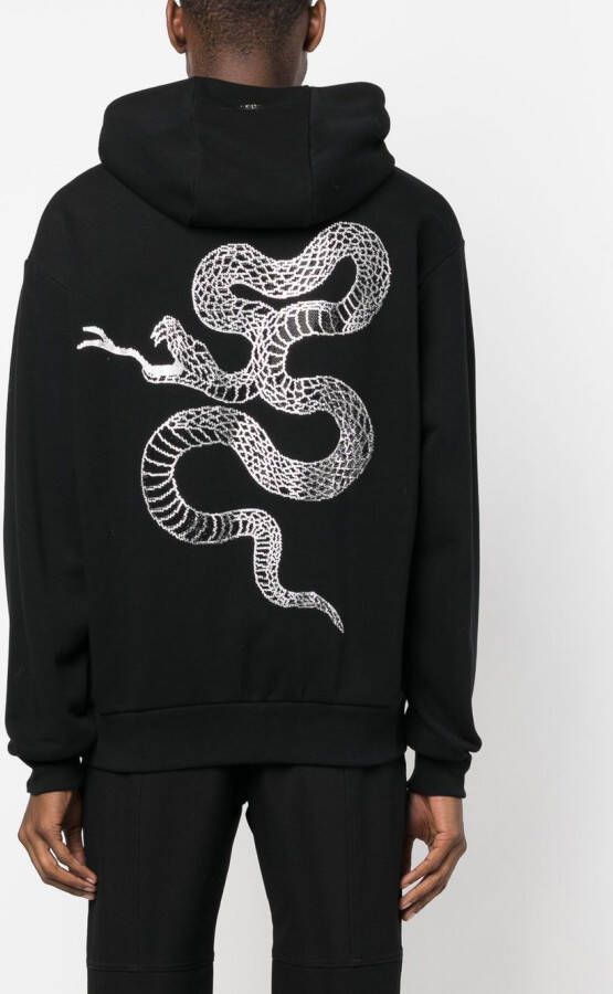 Philipp Plein Hoodie met slangenprint Zwart