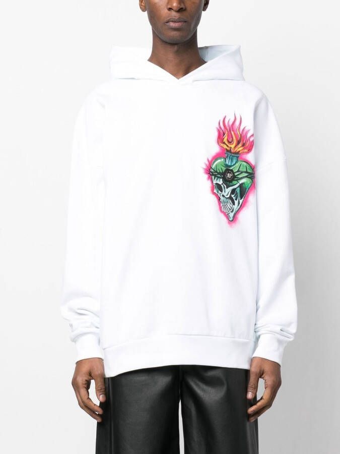 Philipp Plein Hoodie Wit