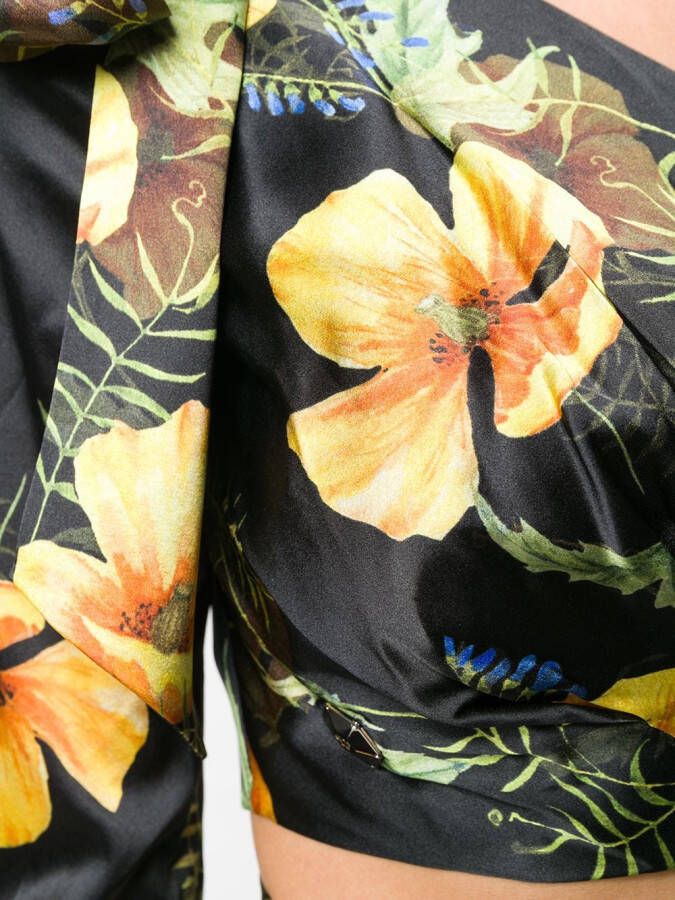 Philipp Plein In Flowers tweedelig pak Zwart