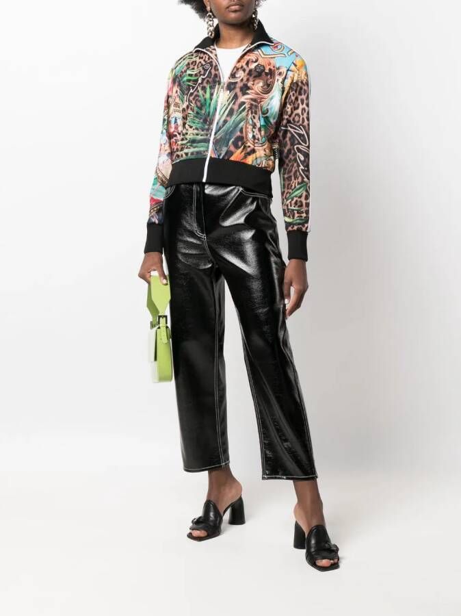 Philipp Plein Jack met barokprint Zwart