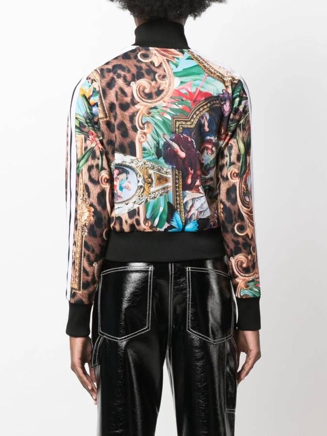 Philipp Plein Jack met barokprint Zwart