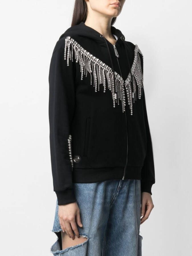 Philipp Plein Jack met capuchon Zwart