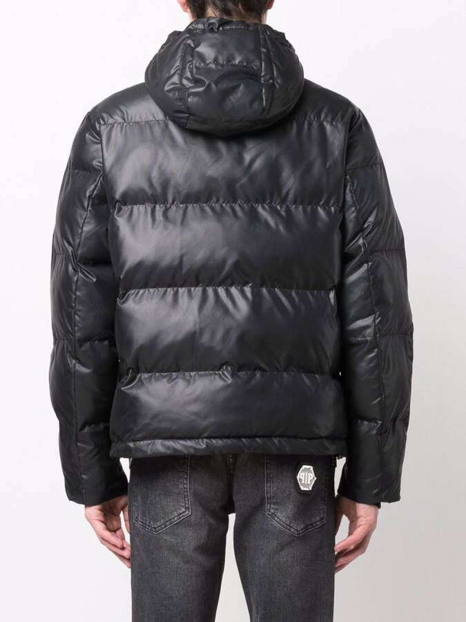 Philipp Plein Jack met capuchon Zwart