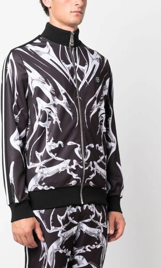 Philipp Plein Jack met grafische print Zwart