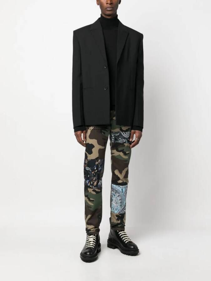 Philipp Plein Jeans met camouflageprint Groen