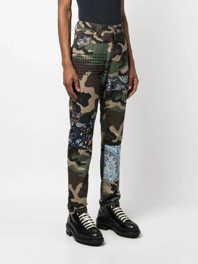 Philipp Plein Jeans met camouflageprint Groen