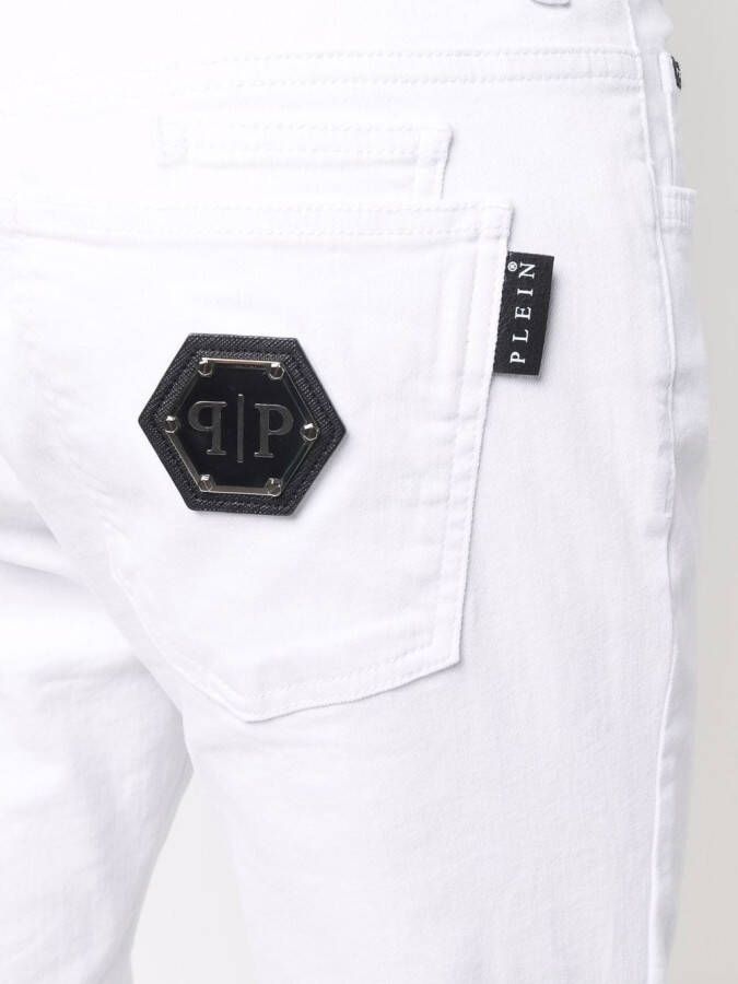Philipp Plein Jeans met logo Wit
