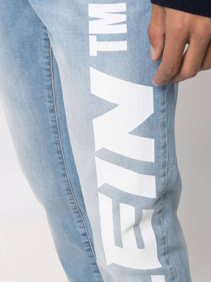 Philipp Plein Jeans met logoprint Blauw
