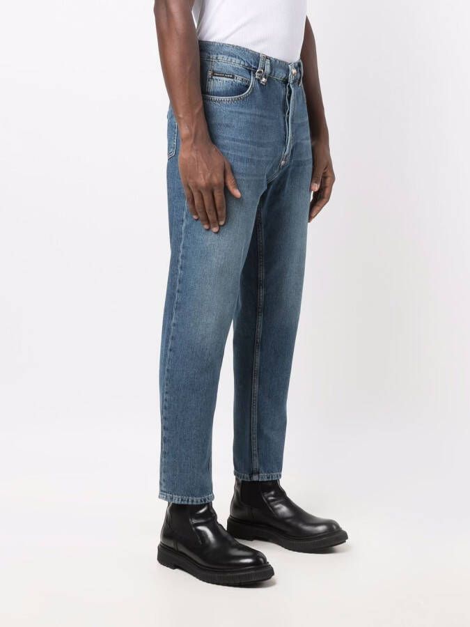 Philipp Plein Jeans met toelopende pijpen Blauw