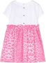 Philipp Plein Junior Geruite jurk Roze - Thumbnail 2