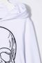 Philipp Plein Junior Hoodie verfraaid met doodskop Wit - Thumbnail 3