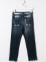 Philipp Plein Junior Jeans met verfspetters Blauw - Thumbnail 2