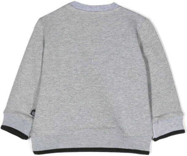 Philipp Plein Junior Sweater met logoprint Grijs