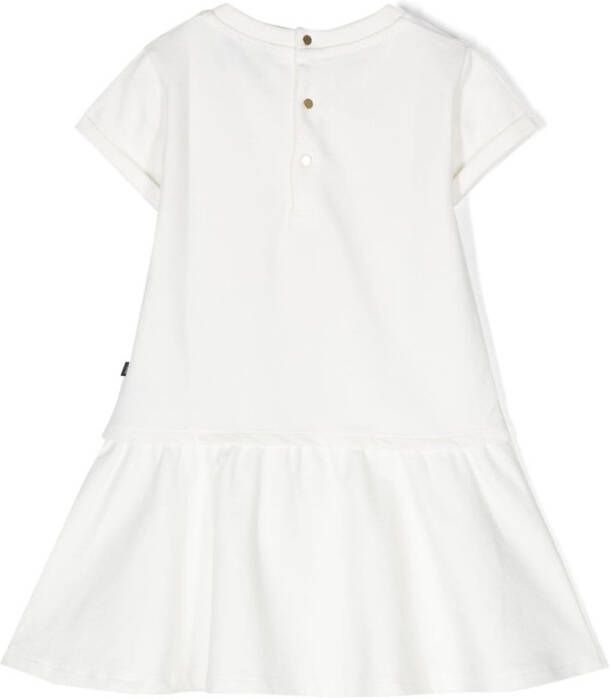 Philipp Plein Junior Mini-jurk met teddybeerprint Wit