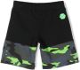 Philipp Plein Junior Shorts met camouflageprint Zwart - Thumbnail 2
