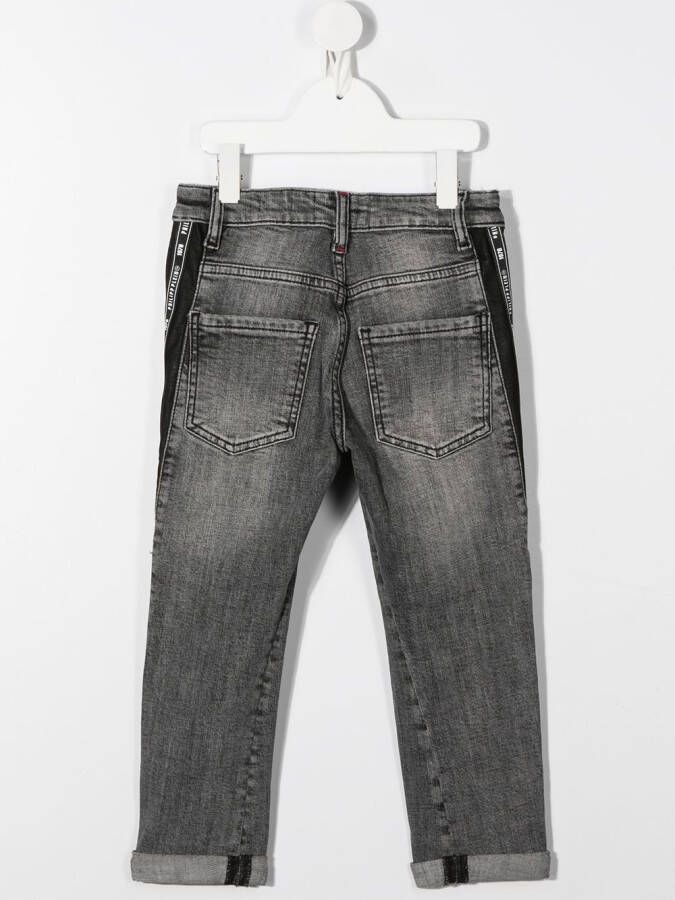 Philipp Plein Junior Straight jeans Grijs