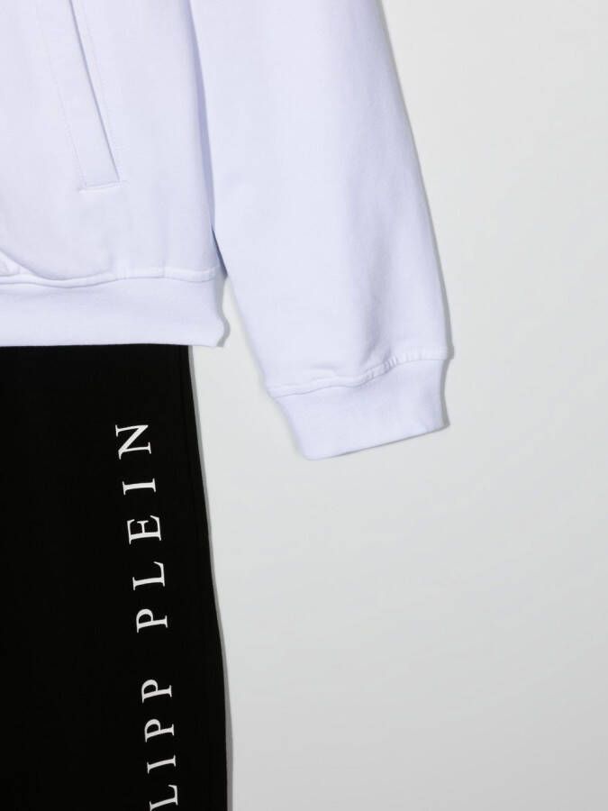 Philipp Plein Junior Trainingspak met logoprint Zwart