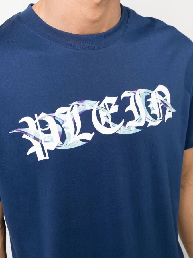 Philipp Plein Katoenen T-shirt Blauw