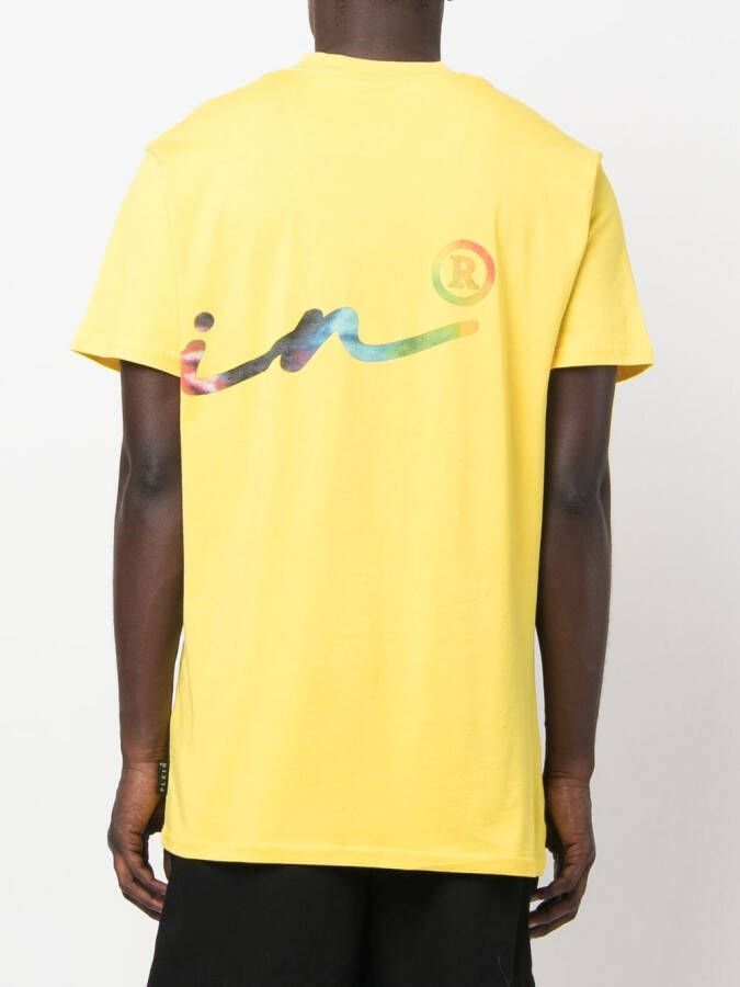 Philipp Plein Katoenen T-shirt Geel