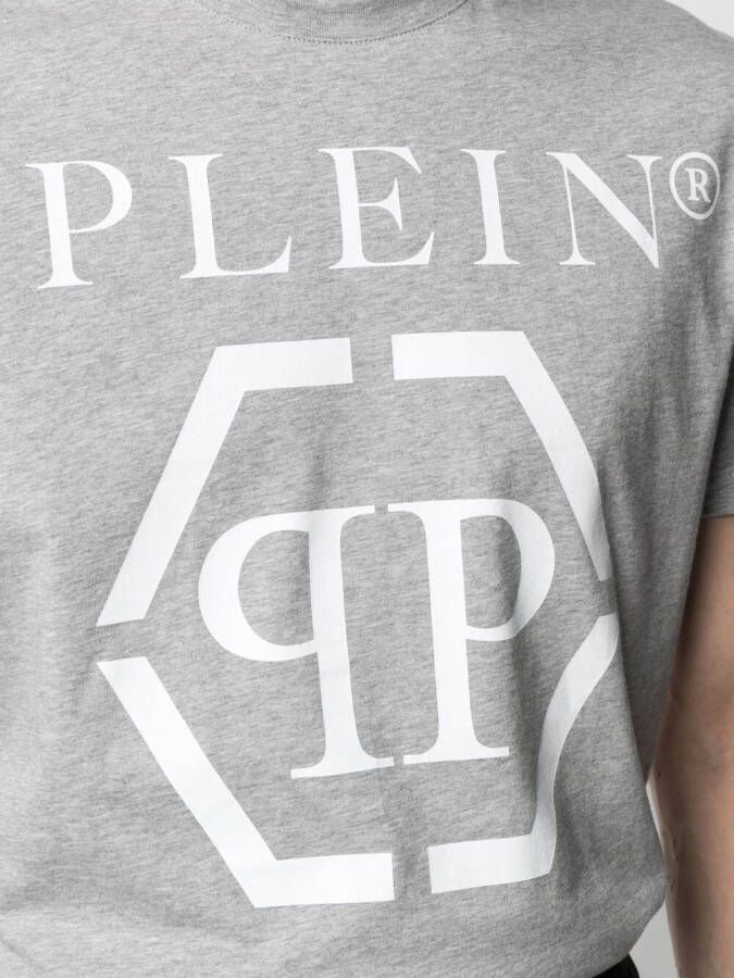 Philipp Plein Katoenen T-shirt Grijs