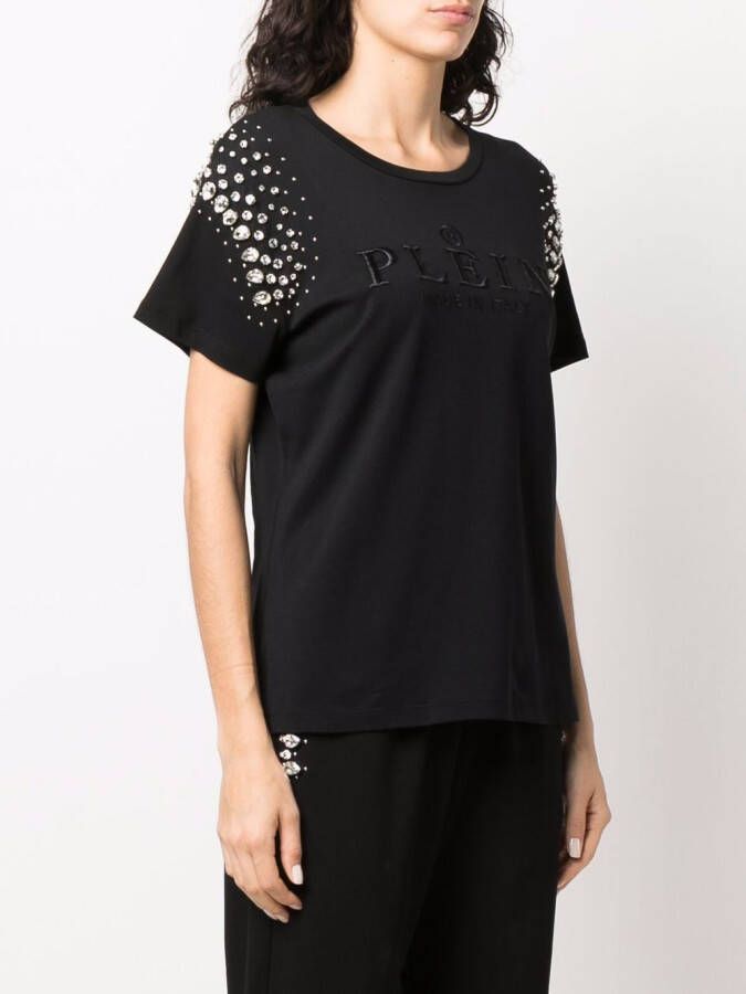 Philipp Plein Katoenen T-shirt Zwart