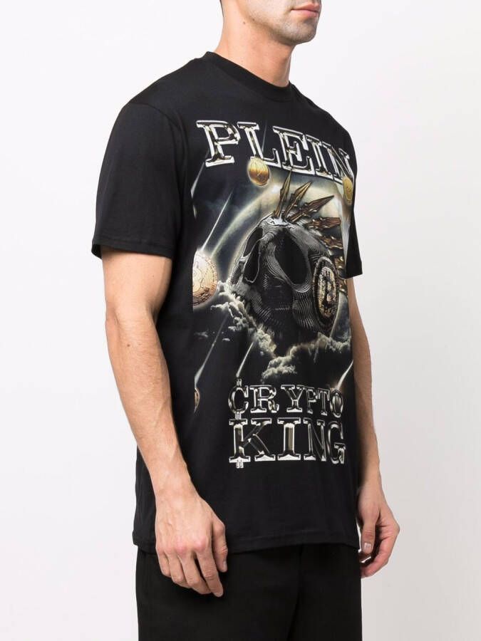 Philipp Plein Katoenen T-shirt Zwart