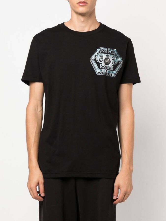 Philipp Plein Katoenen T-shirt Zwart