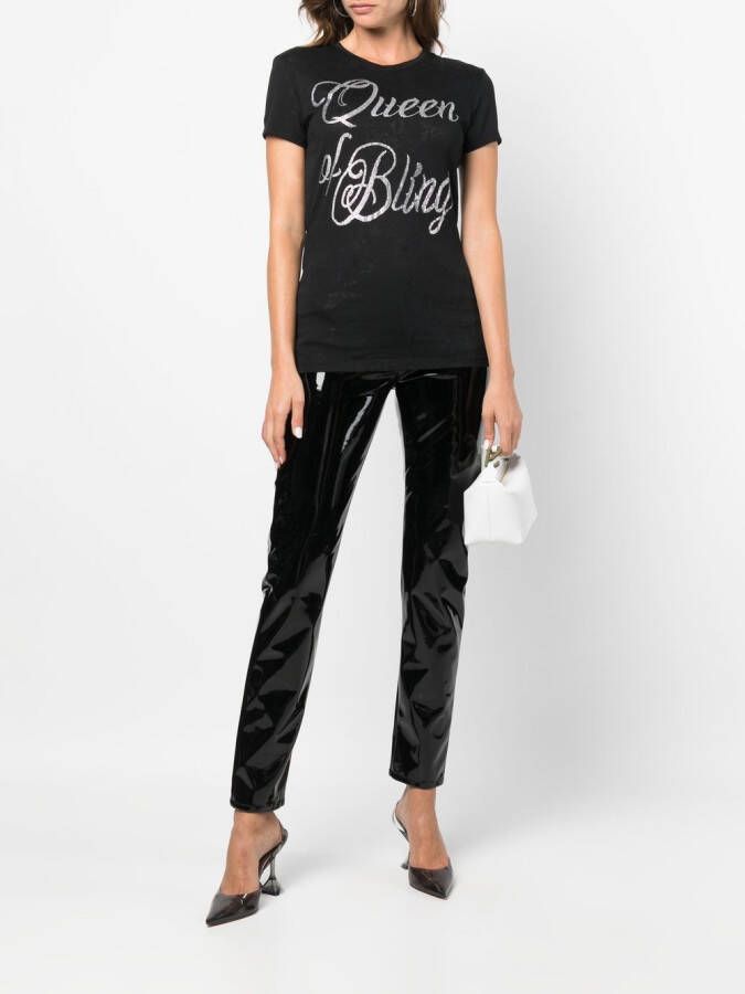 Philipp Plein Katoenen T-shirt Zwart