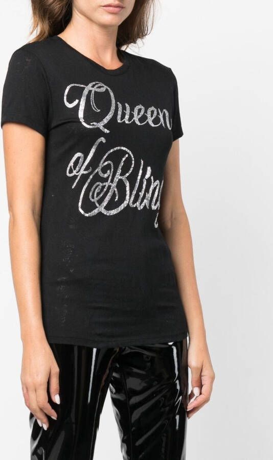 Philipp Plein Katoenen T-shirt Zwart