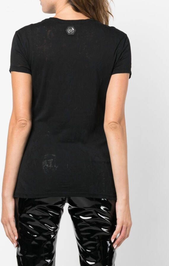 Philipp Plein Katoenen T-shirt Zwart