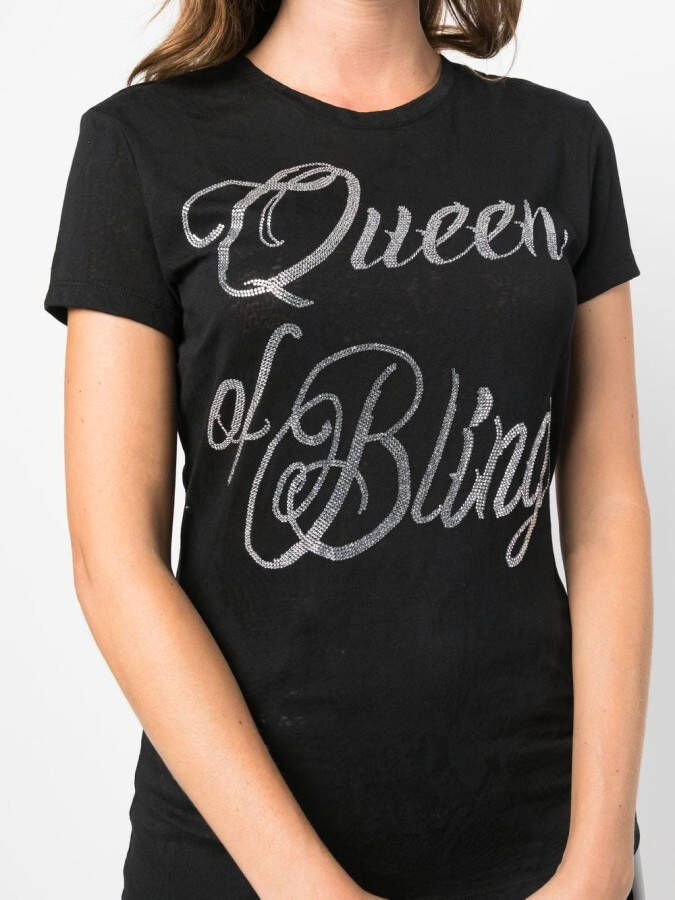Philipp Plein Katoenen T-shirt Zwart