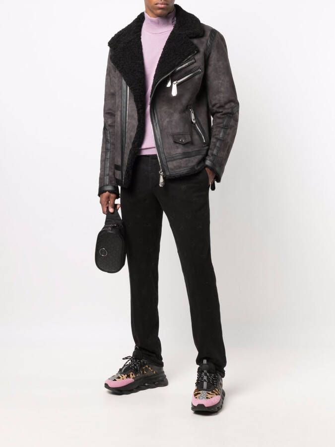Philipp Plein Lammy bikerjack Zwart