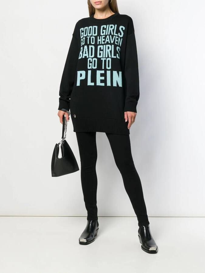 Philipp Plein Lange trui Zwart