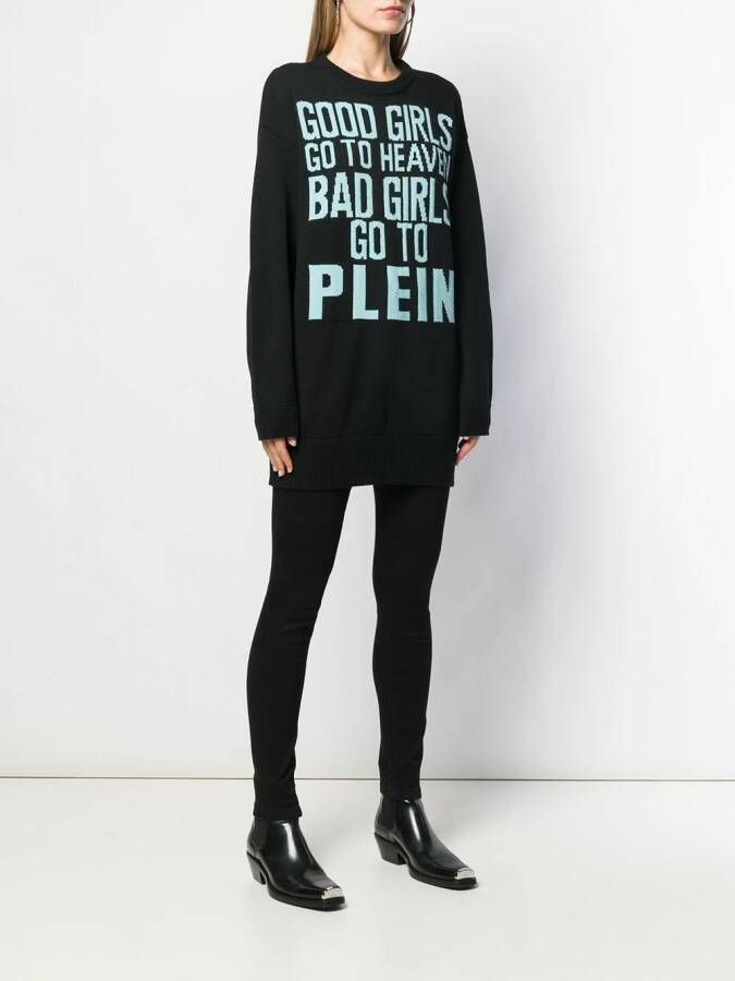 Philipp Plein Lange trui Zwart