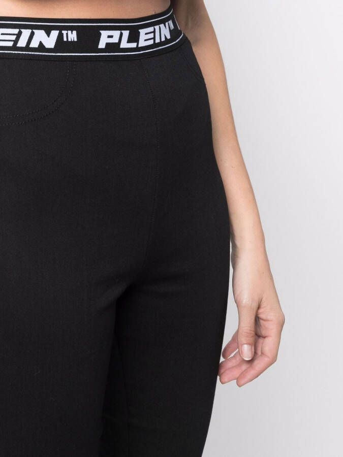 Philipp Plein Legging met logoband Zwart