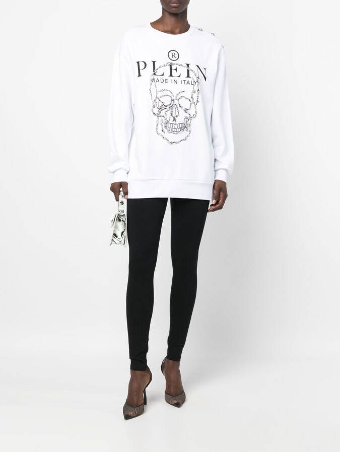 Philipp Plein Legging met logoband Zwart