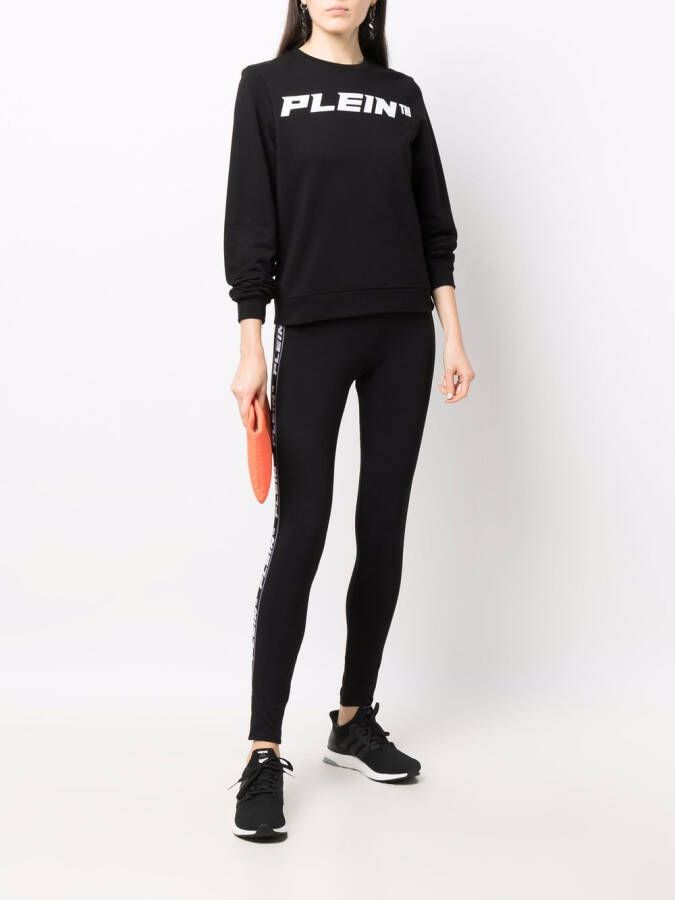 Philipp Plein Legging met logoprint Zwart