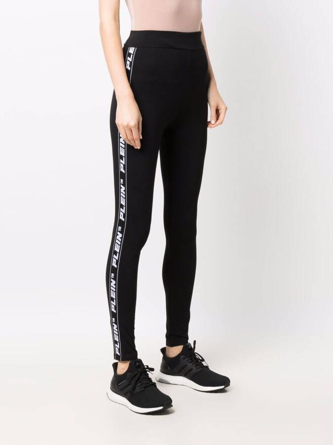 Philipp Plein Legging met logoprint Zwart