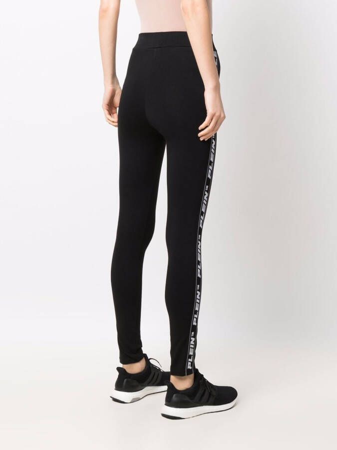 Philipp Plein Legging met logoprint Zwart