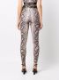 Philipp Plein Legging met slangenleerprint Bruin - Thumbnail 4