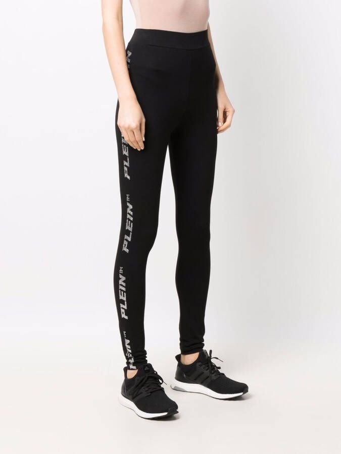 Philipp Plein Legging met studs Zwart
