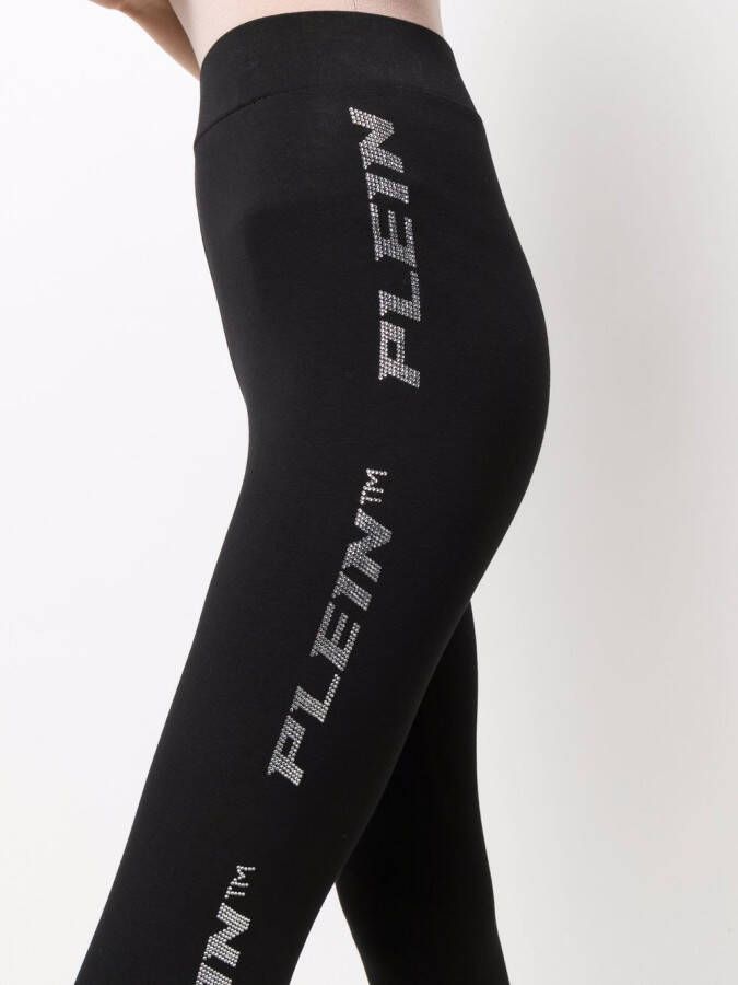 Philipp Plein Legging met studs Zwart