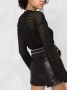 Philipp Plein Leren shorts Zwart - Thumbnail 3