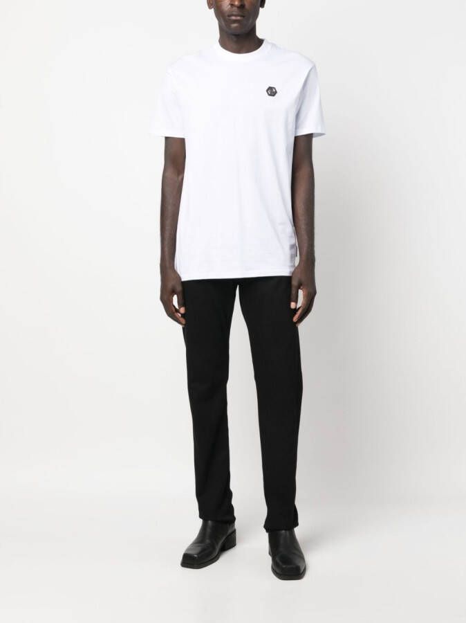 Philipp Plein T-shirt met logopatch Wit